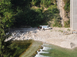 Shuttle Bus zum Einstieg